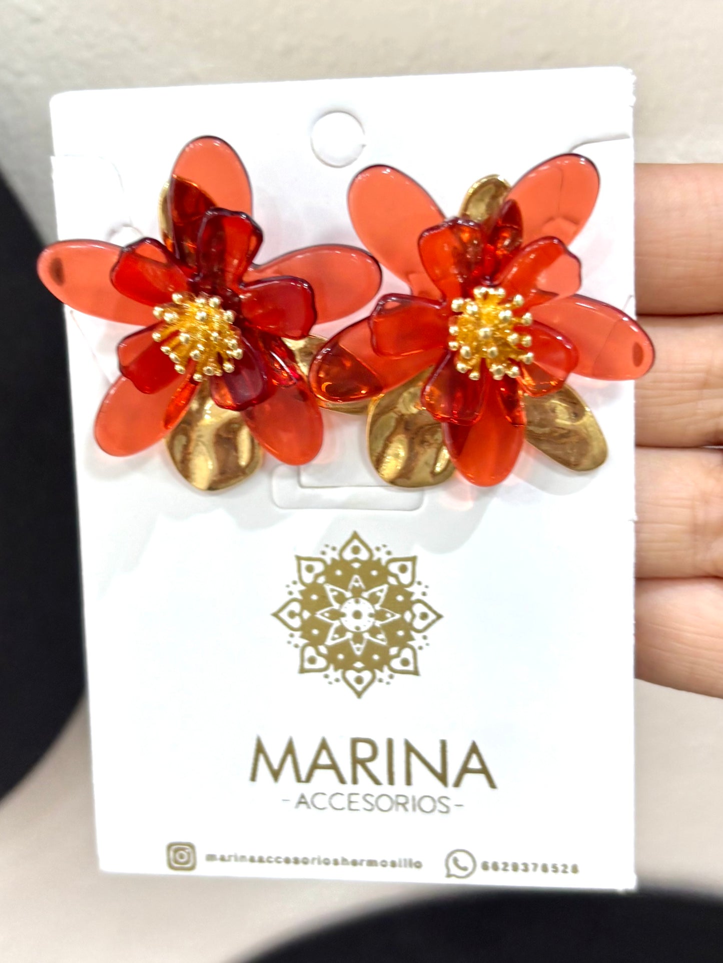 Arete casual flor