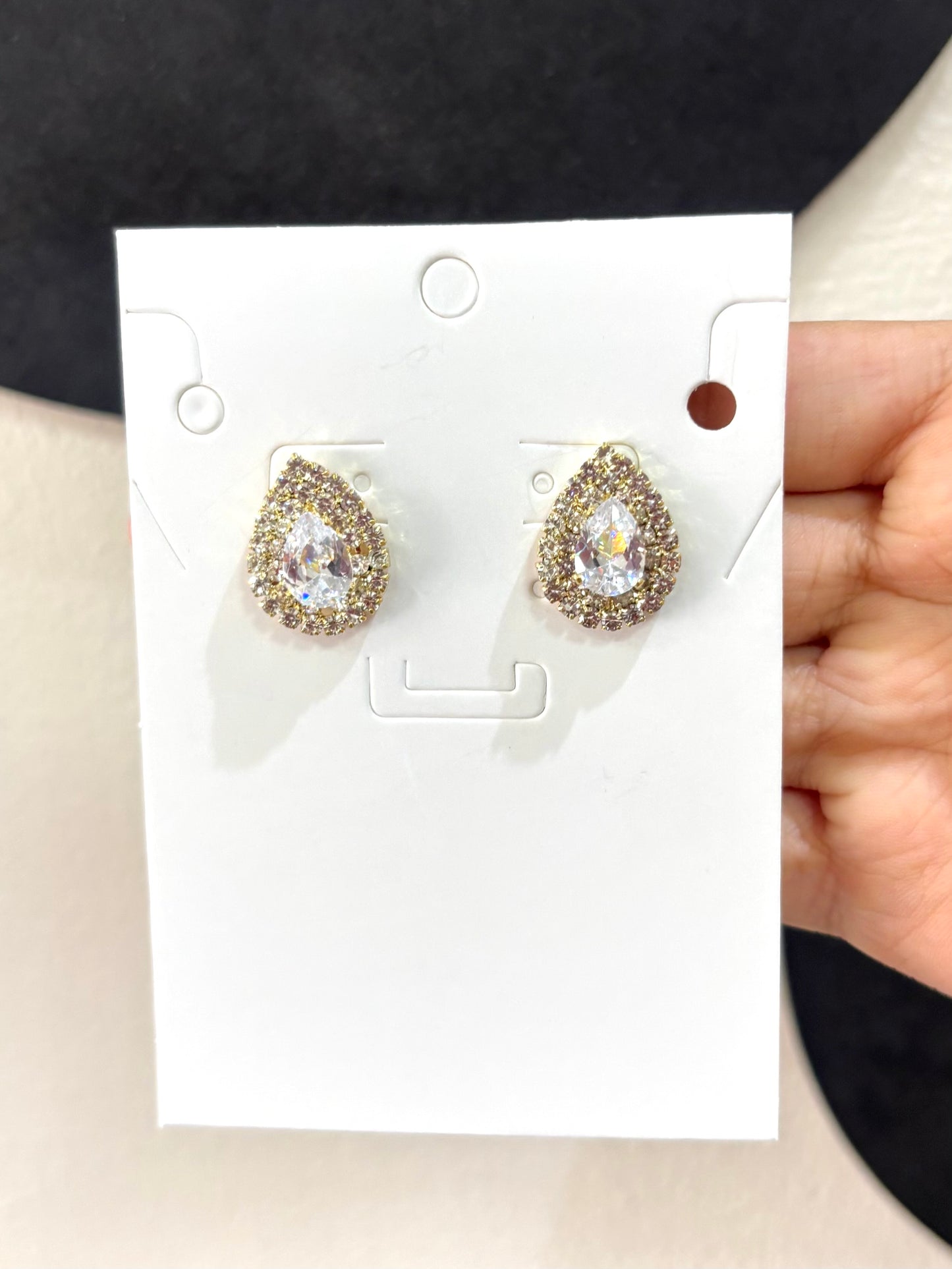 Aretes de pedrería platas