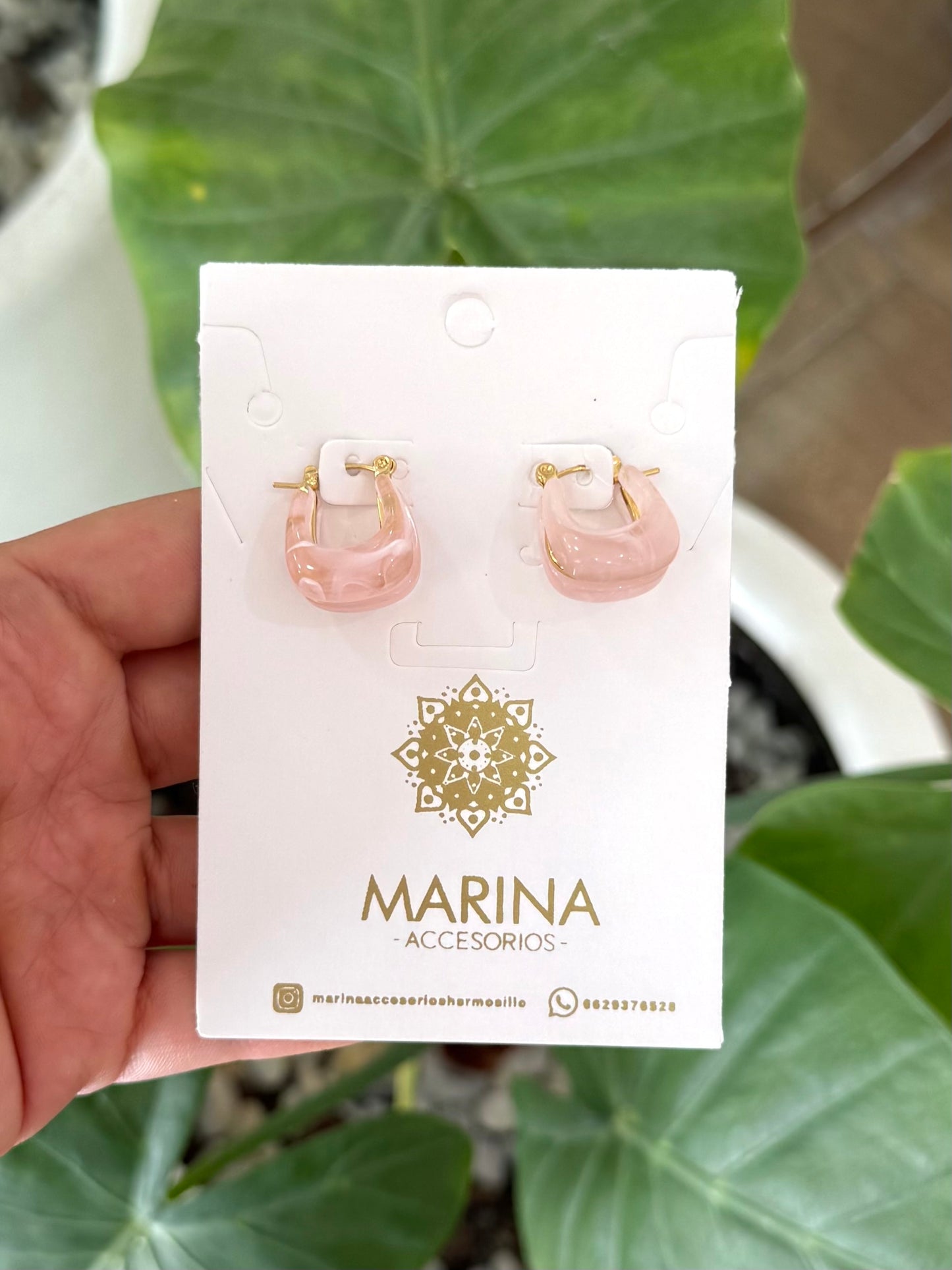 Arracada rosa