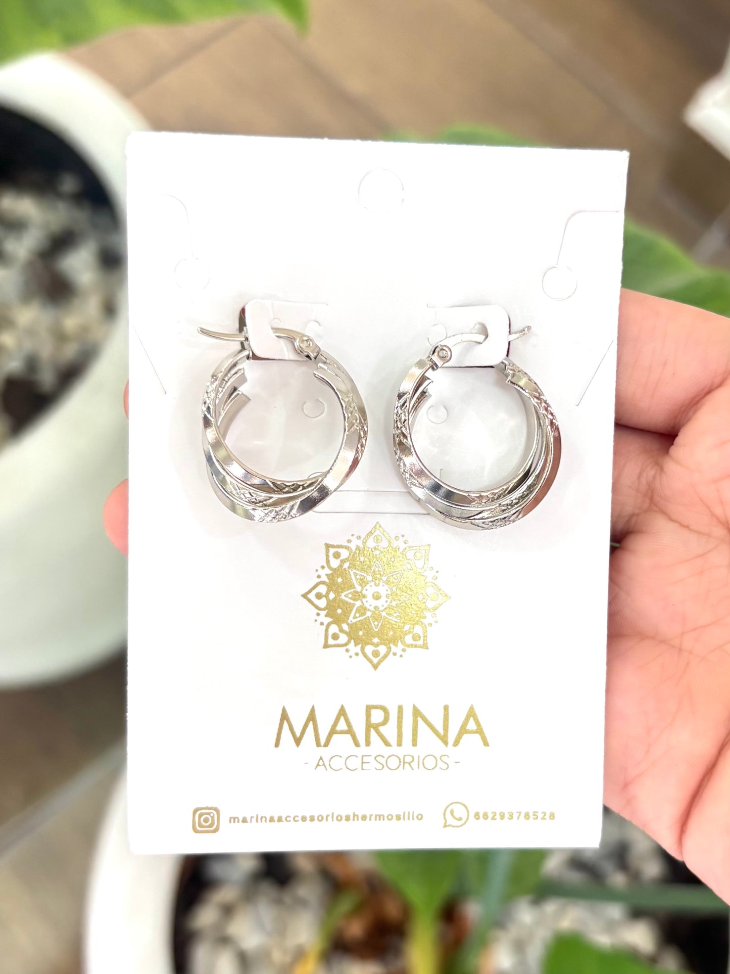 Arracada plata