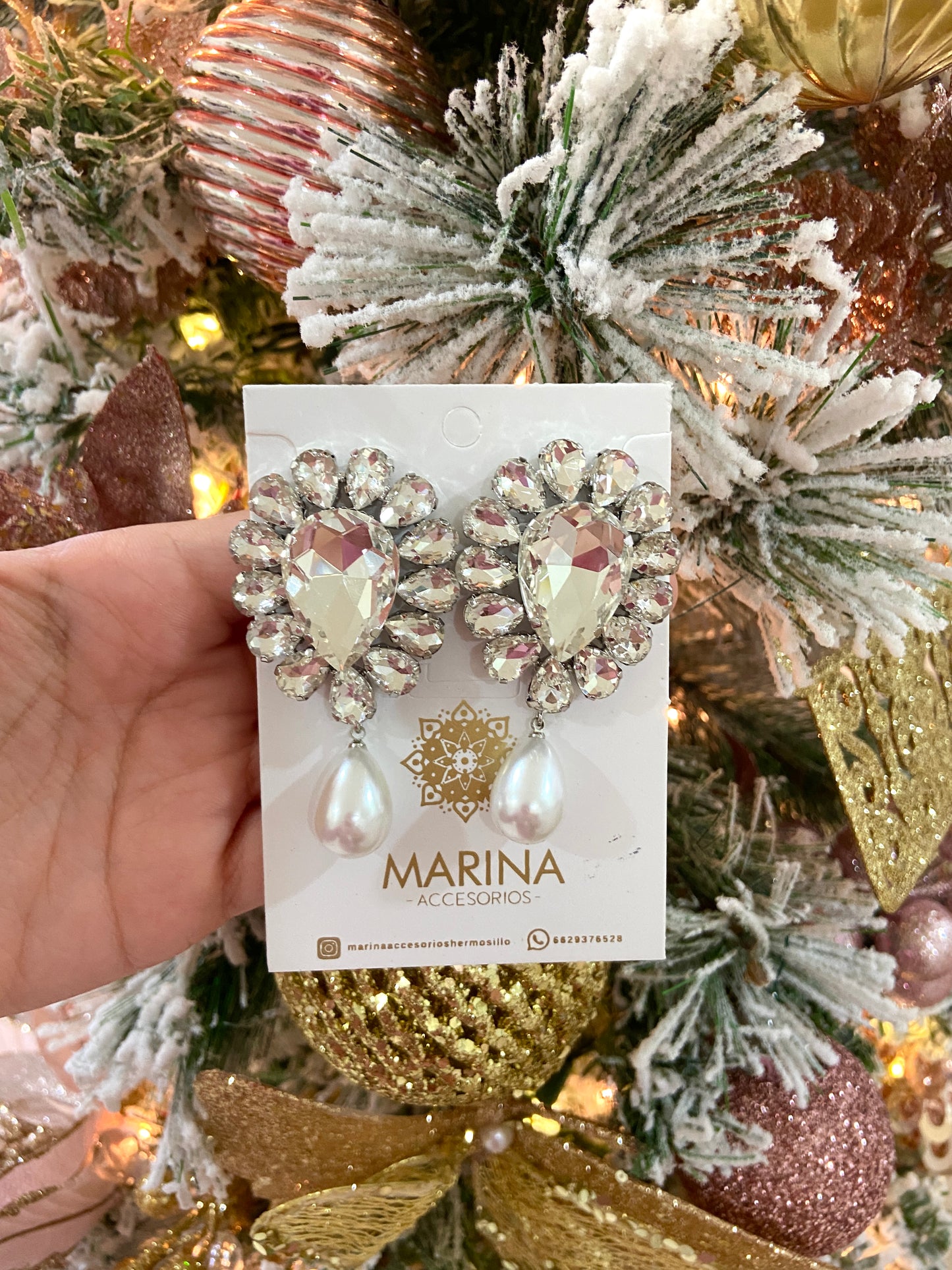 Aretes de pedrería platas