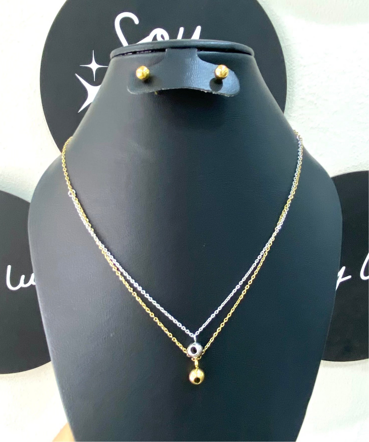 Collar plata y dorado