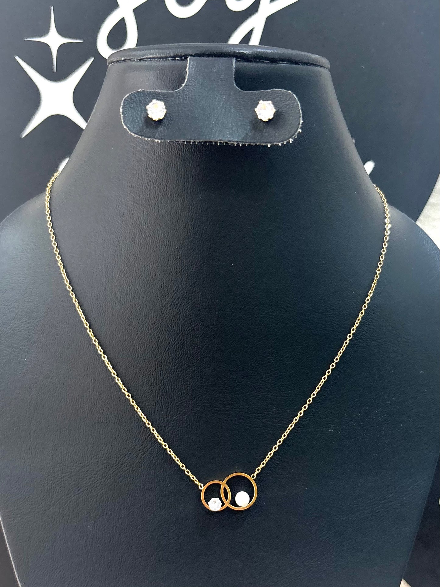 Collar círculos perla