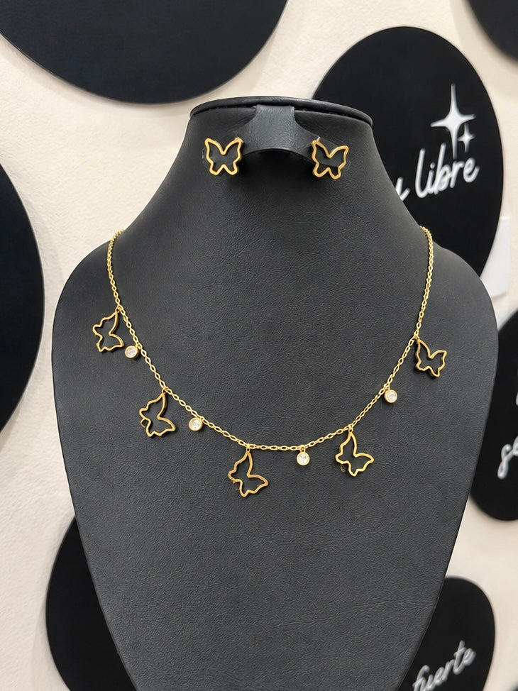 Collar mariposa
