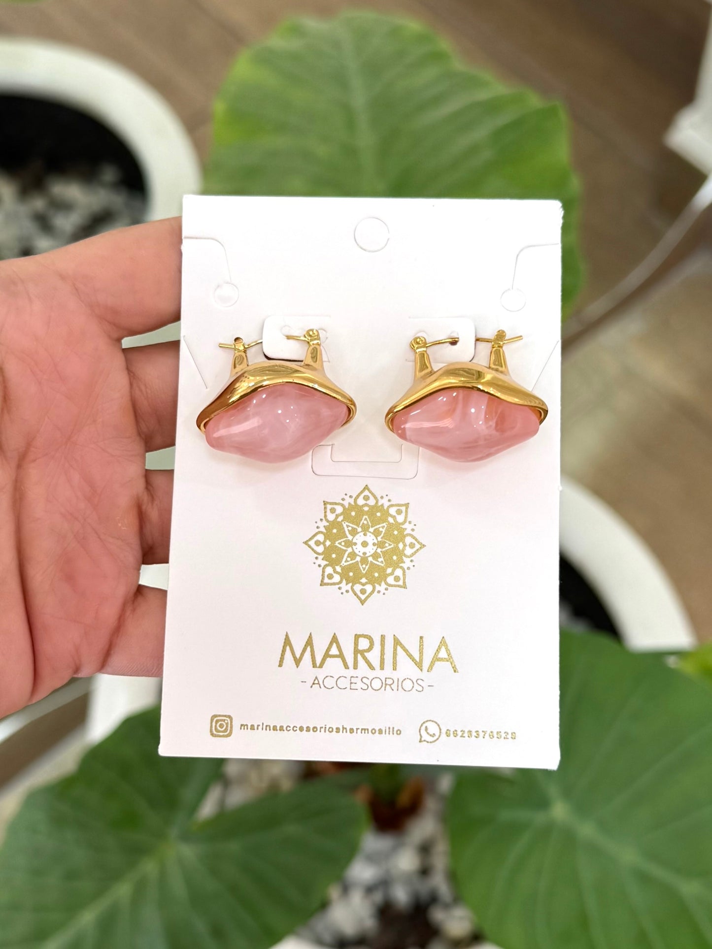 Arracada rosa