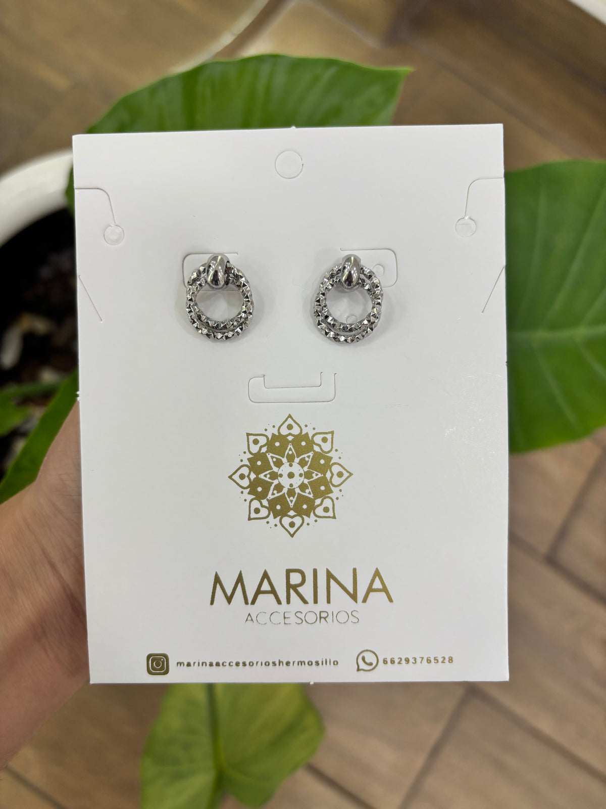 Arete casual plata