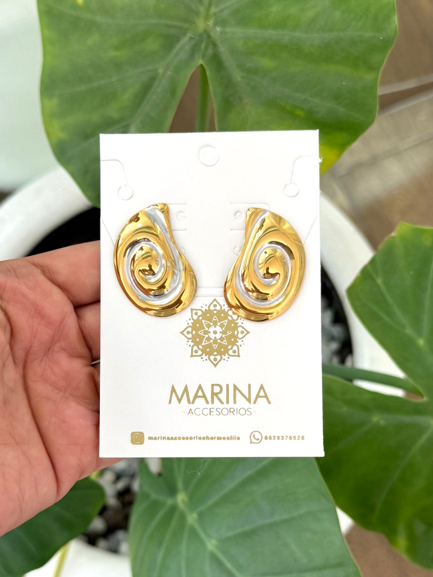 Arete casual bicolor