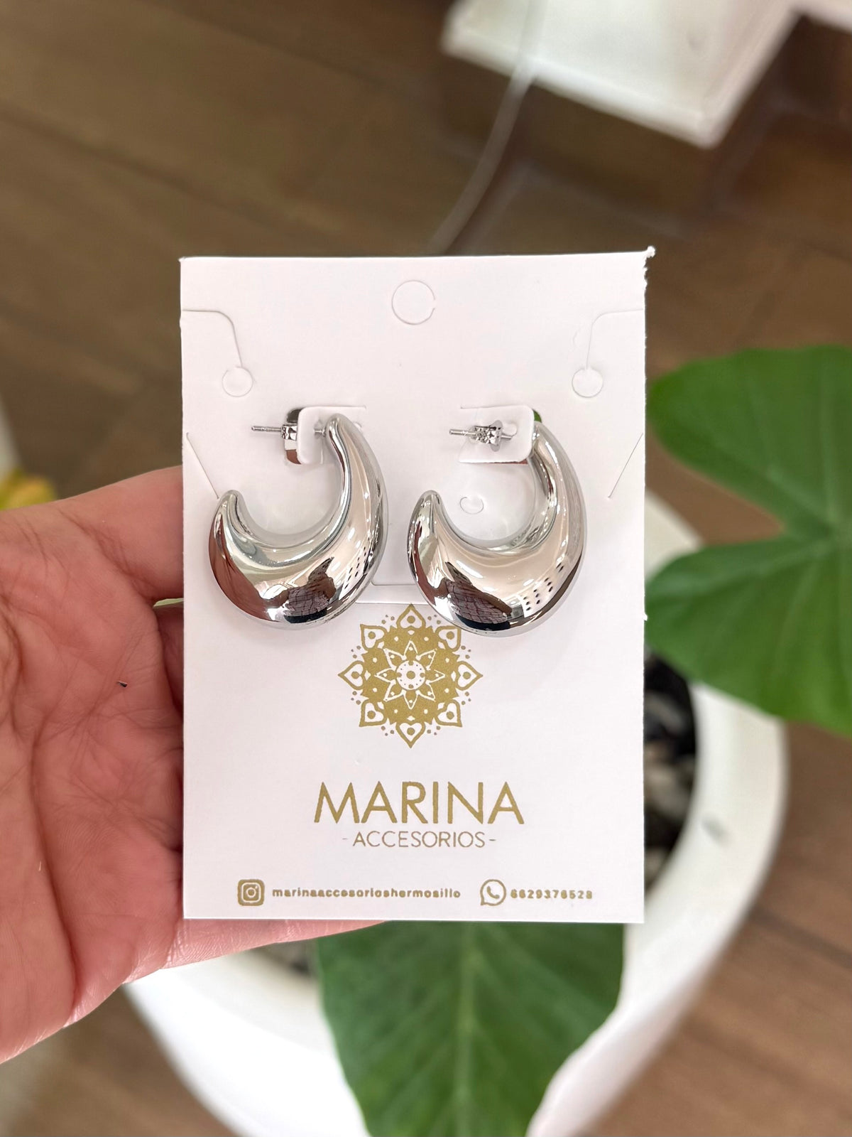 Arete casual plata