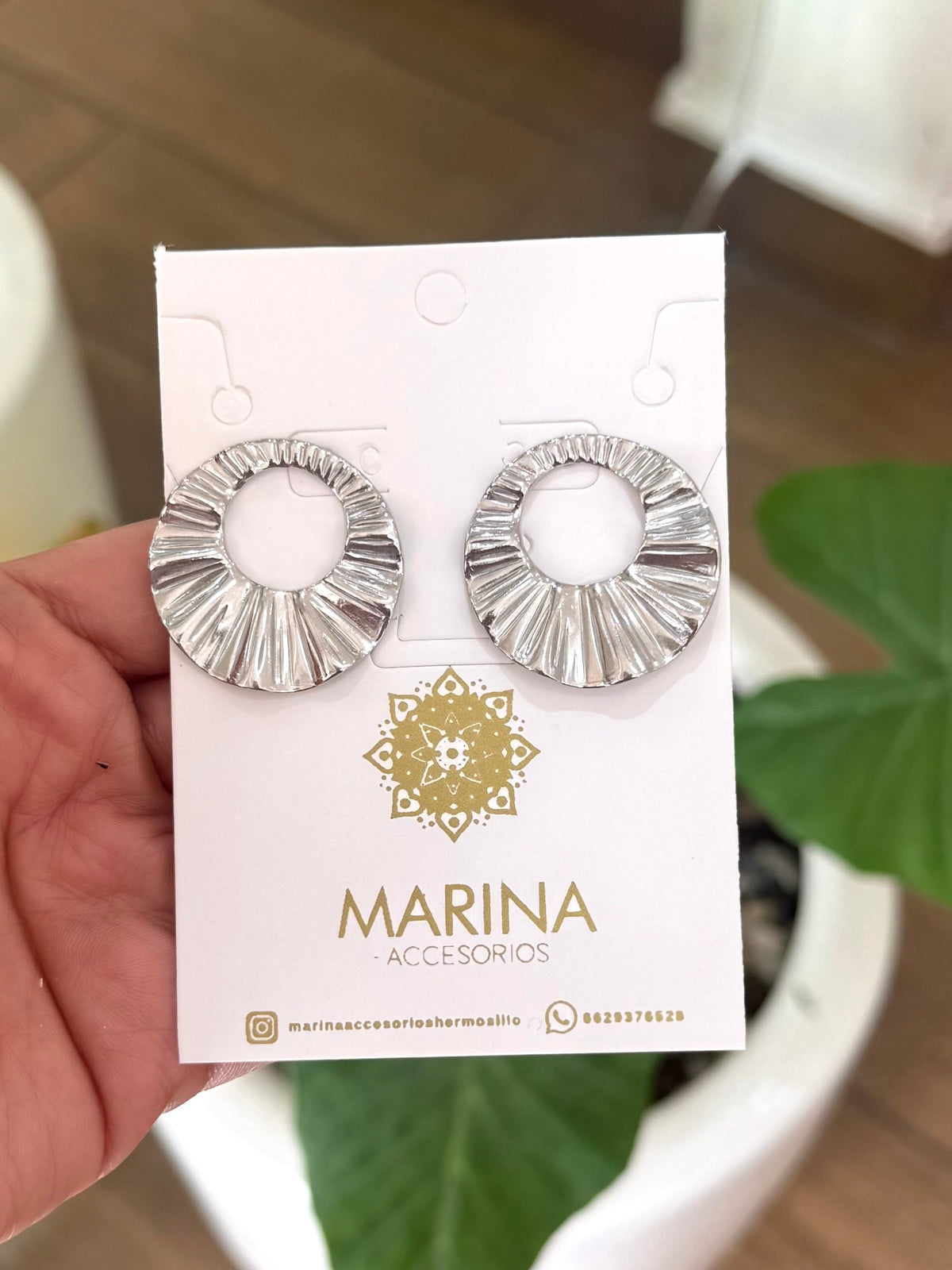 Arete casual plata