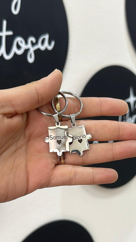 Llavero rompecabezas personalizado