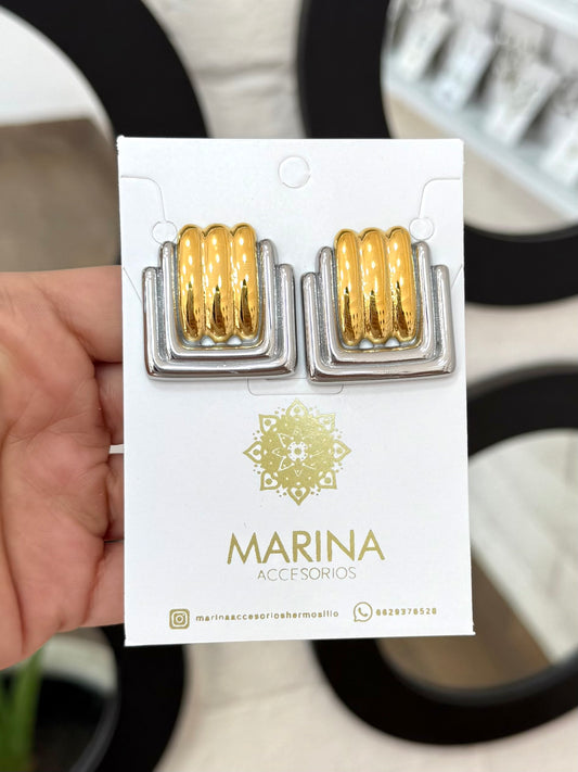 Arete casual bicolor
