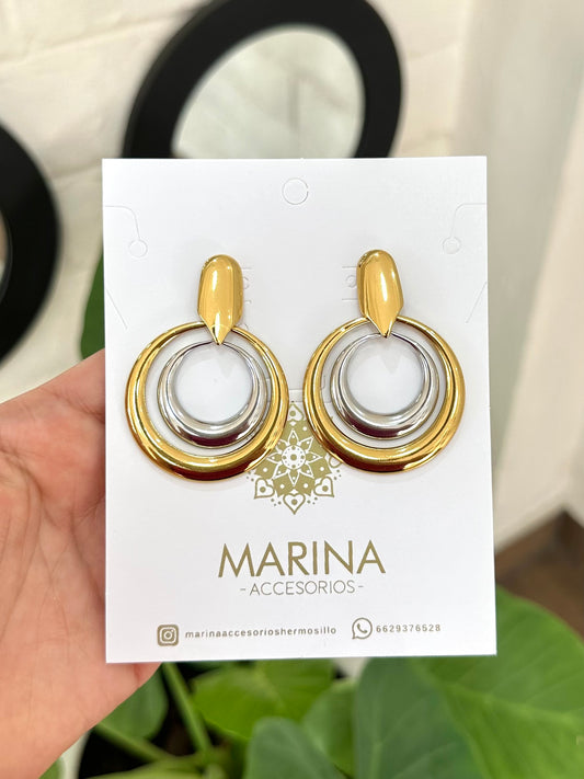 Arete casual bicolor
