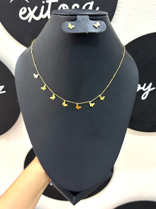 Collar dije mariposa