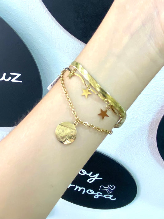 Pulsera triple san Benito