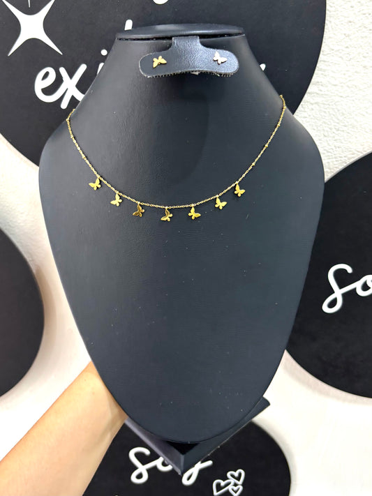 Collar mariposa