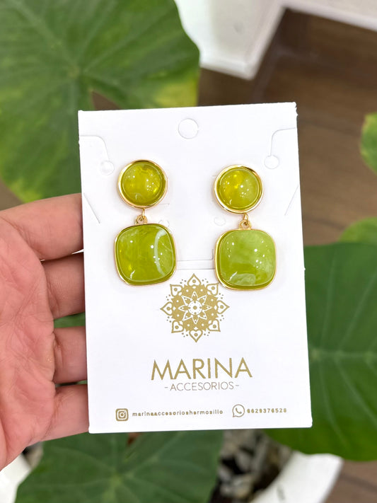 Arete casual verde