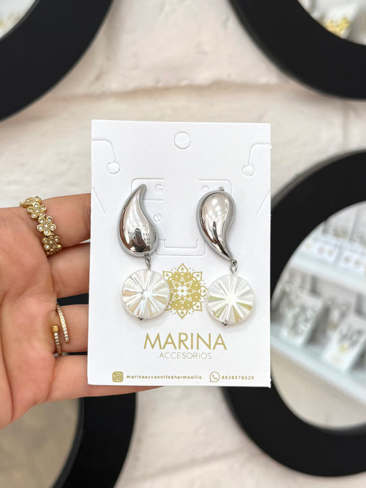 Arete casual plata