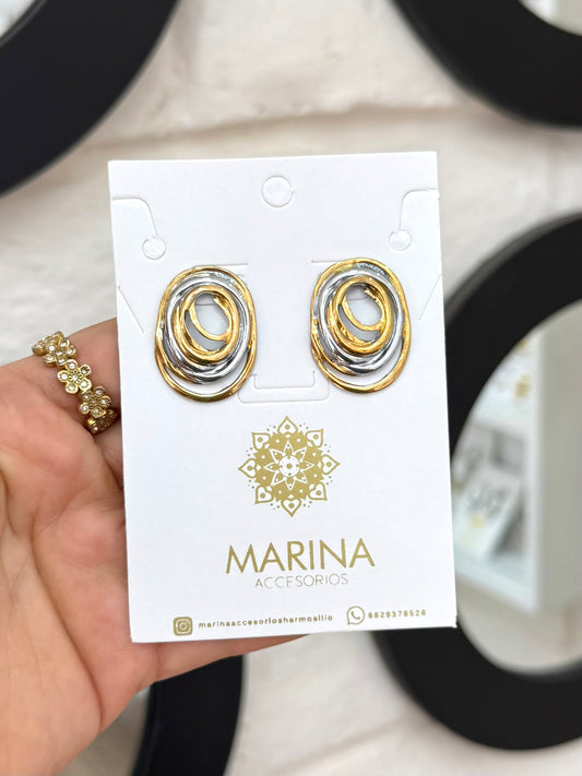 Arete casual bicolor