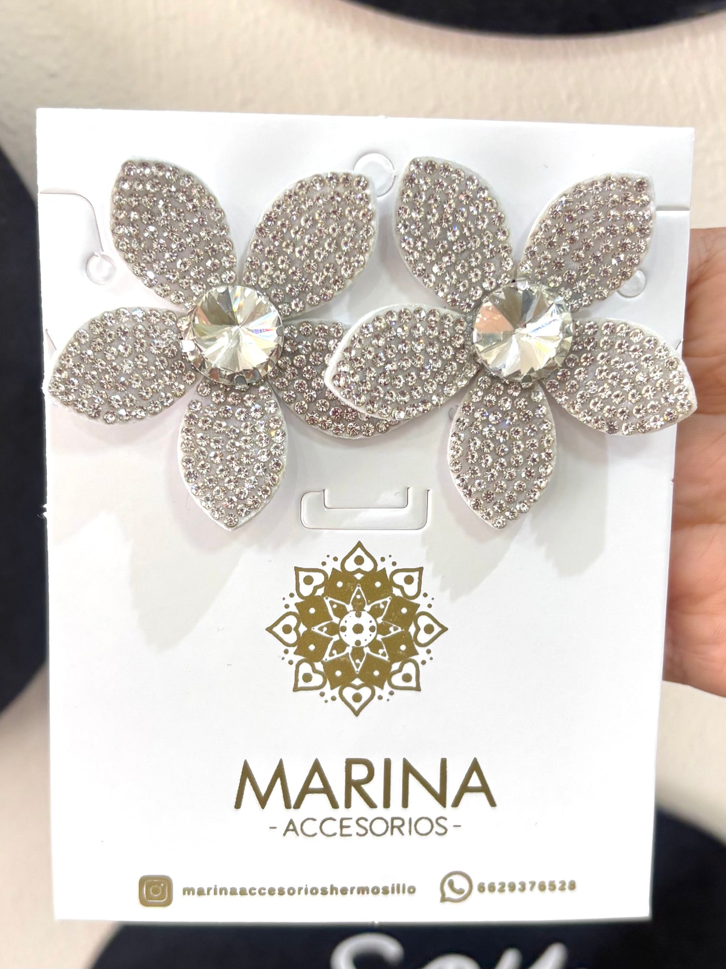 Aretes de pedrería platas