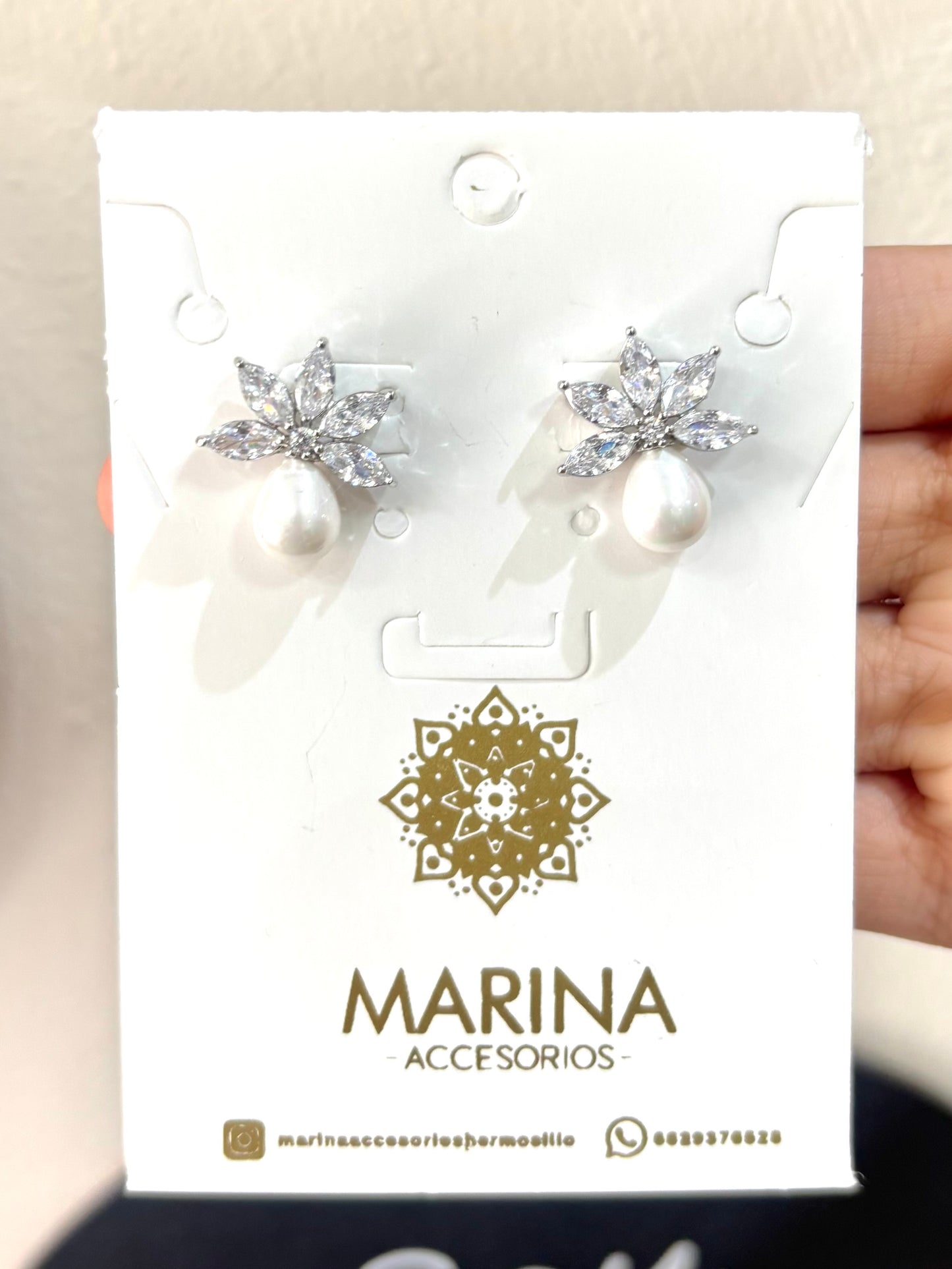 Aretes de pedrería platas