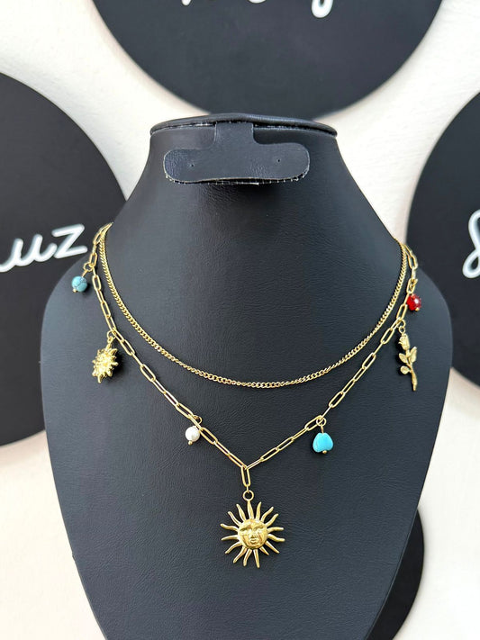 Collar sol doble