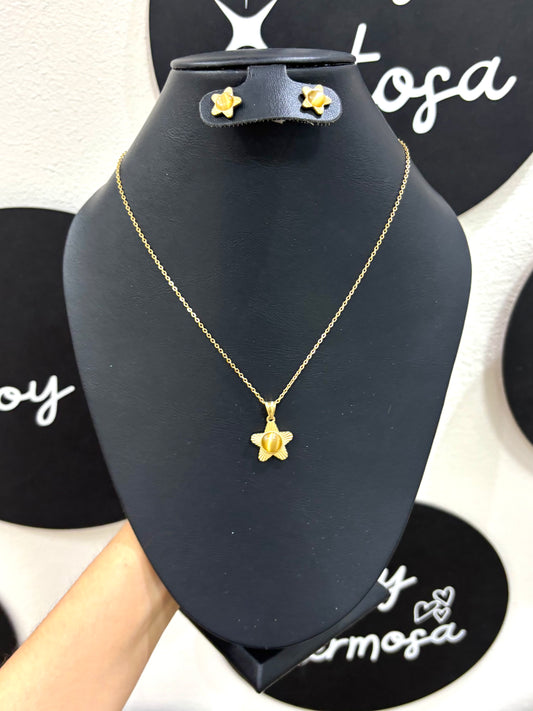 Collar dorado estrella