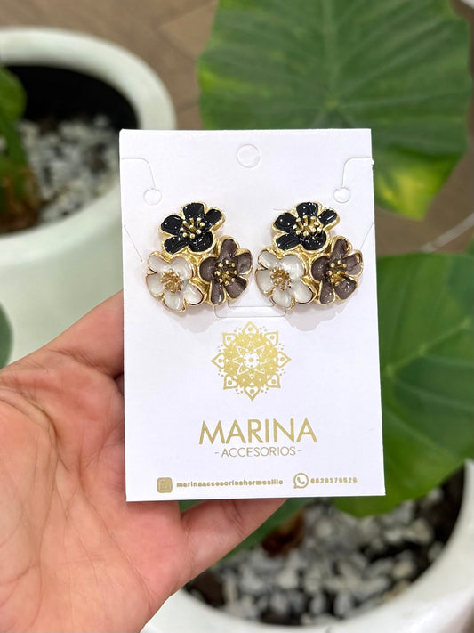 Arete casual flor