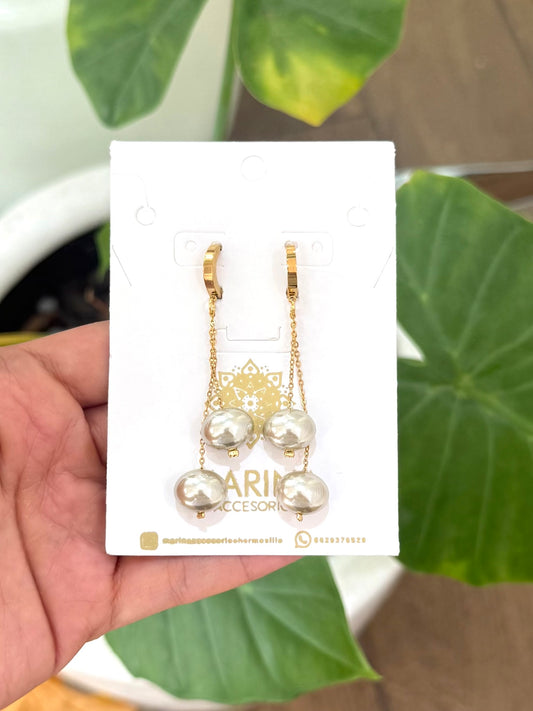 Arracada con perla