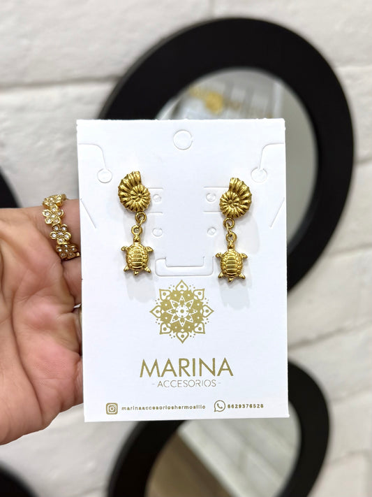 Arete casual tortuga