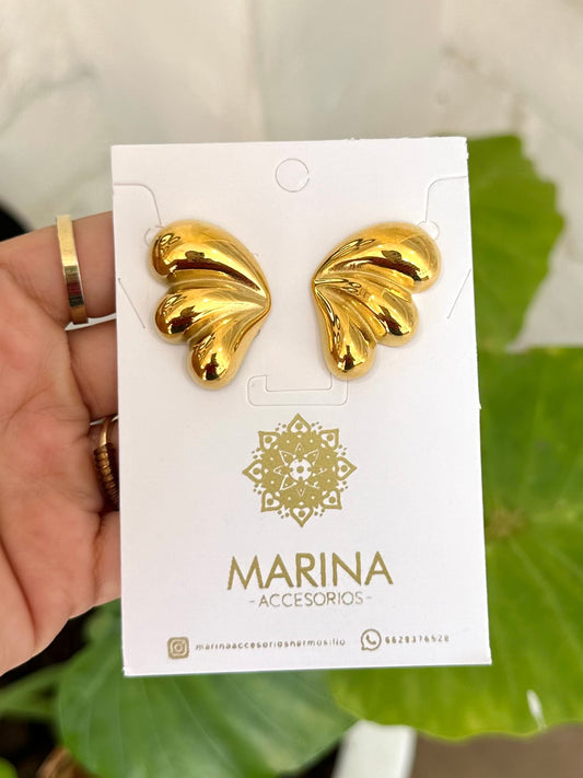 Arete casual dorado