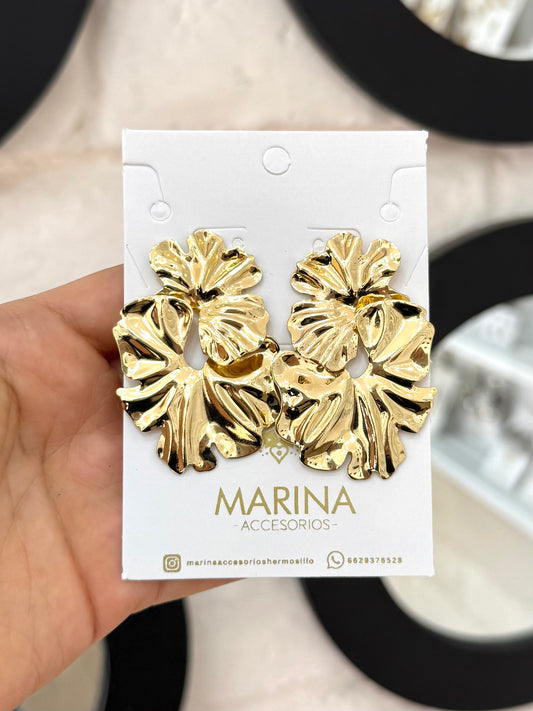 Arete casual hoja