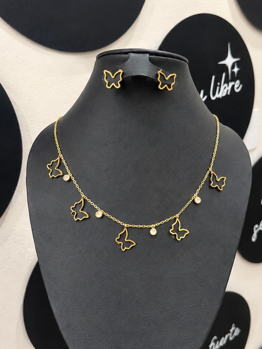 Collar mariposa