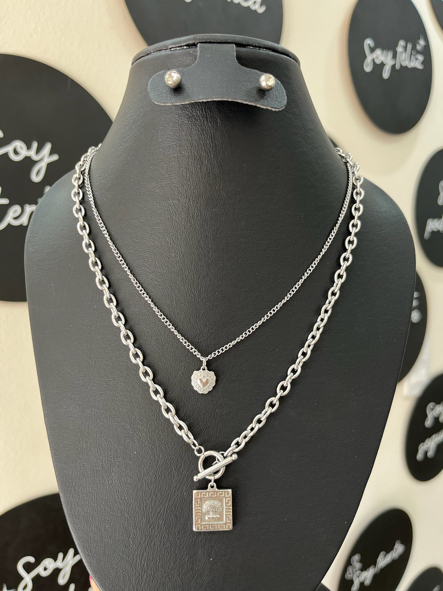 Collar árbol corazón