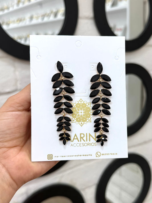 Aretes de pedrería tornasol