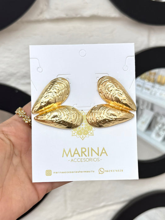 Arete casual corazón