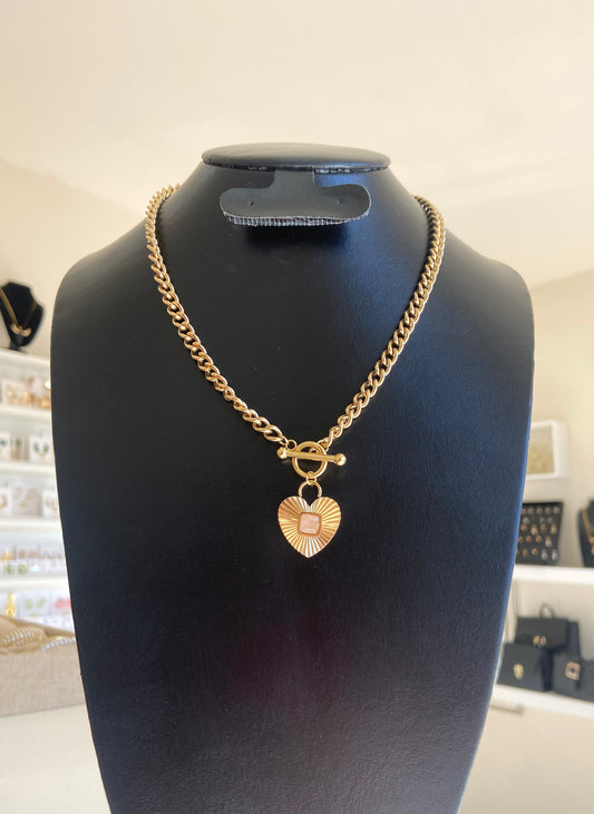 Cadena de corazón