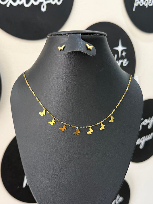 Collar mariposas