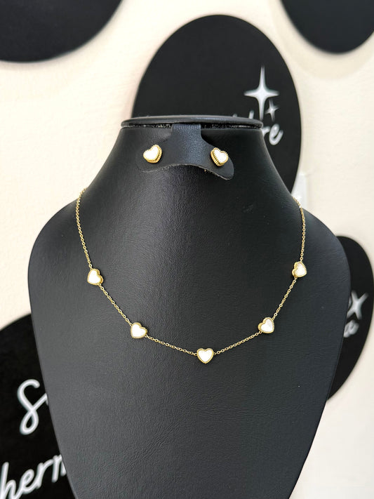 Collar corazones