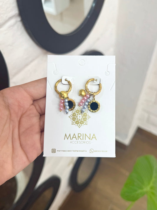 Arracada dijes colores
