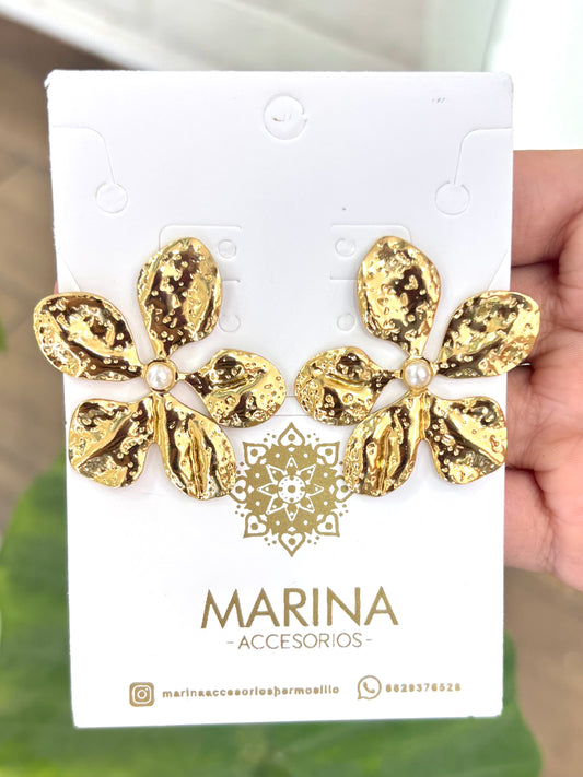 Arete casual flor