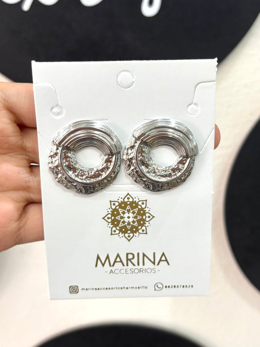 Arete casual plata