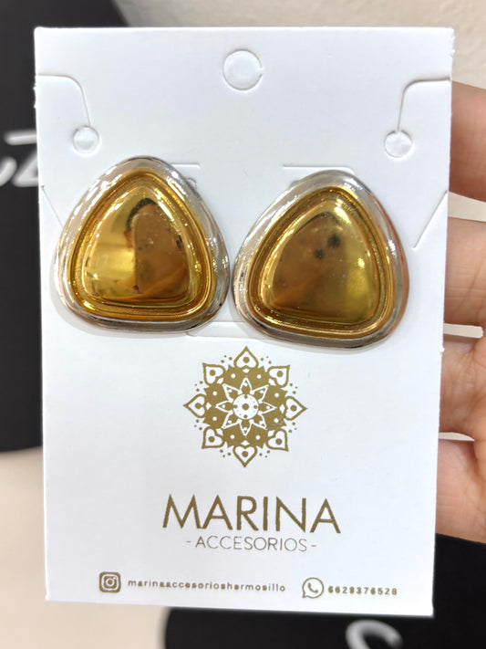 Arete casual dorado
