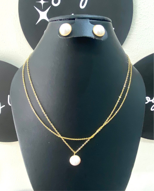 Collar circulo blanco