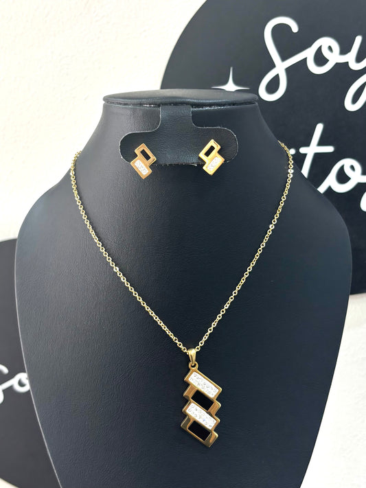 Collar blanco y negro