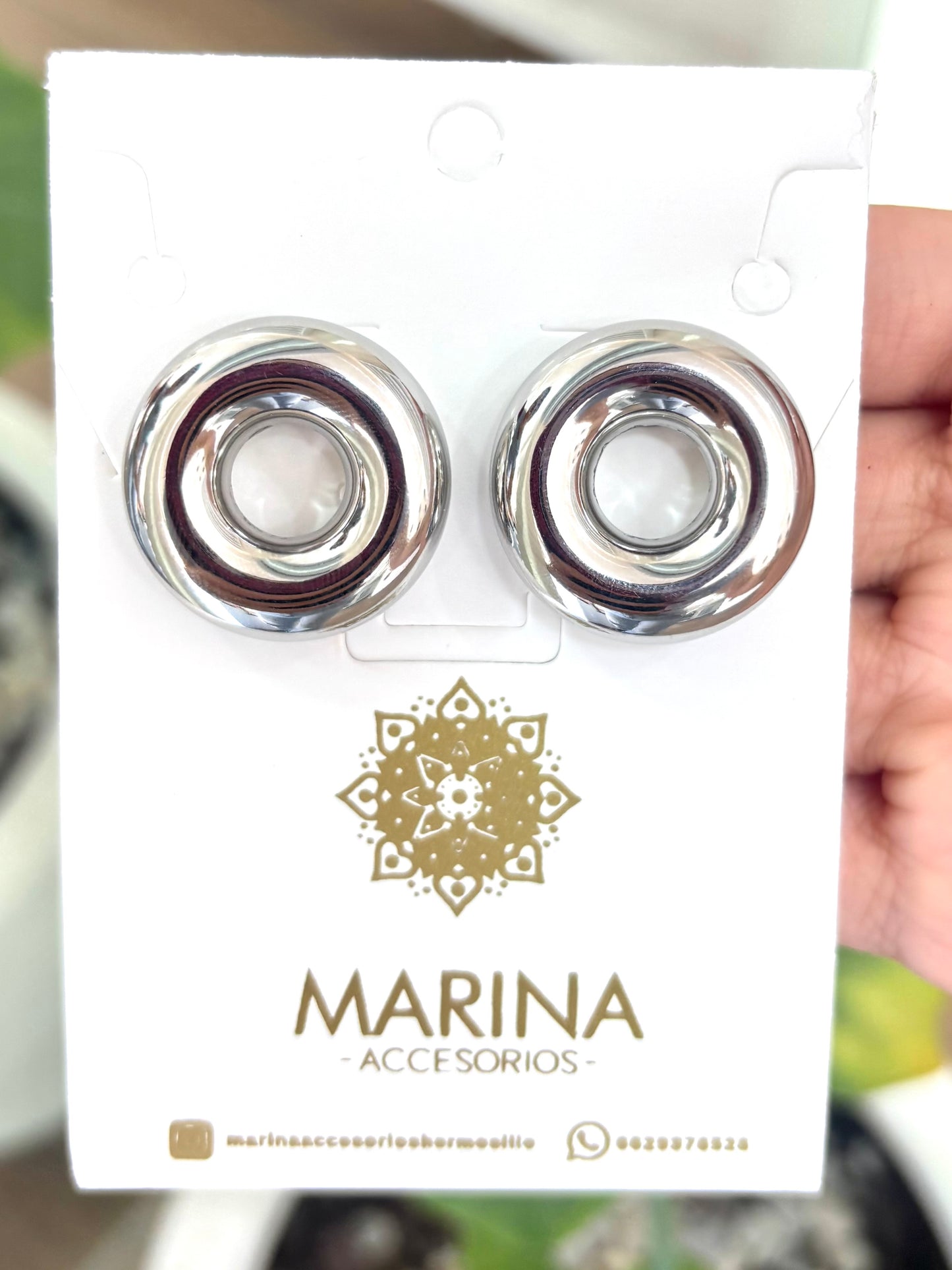 Arete casual plata