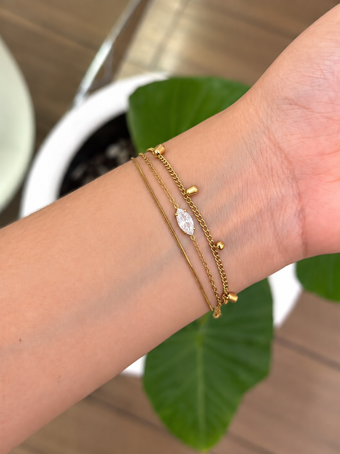 Pulsera triple