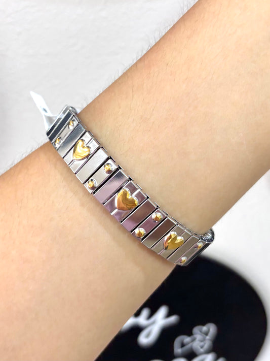 Pulsera resorte corazón