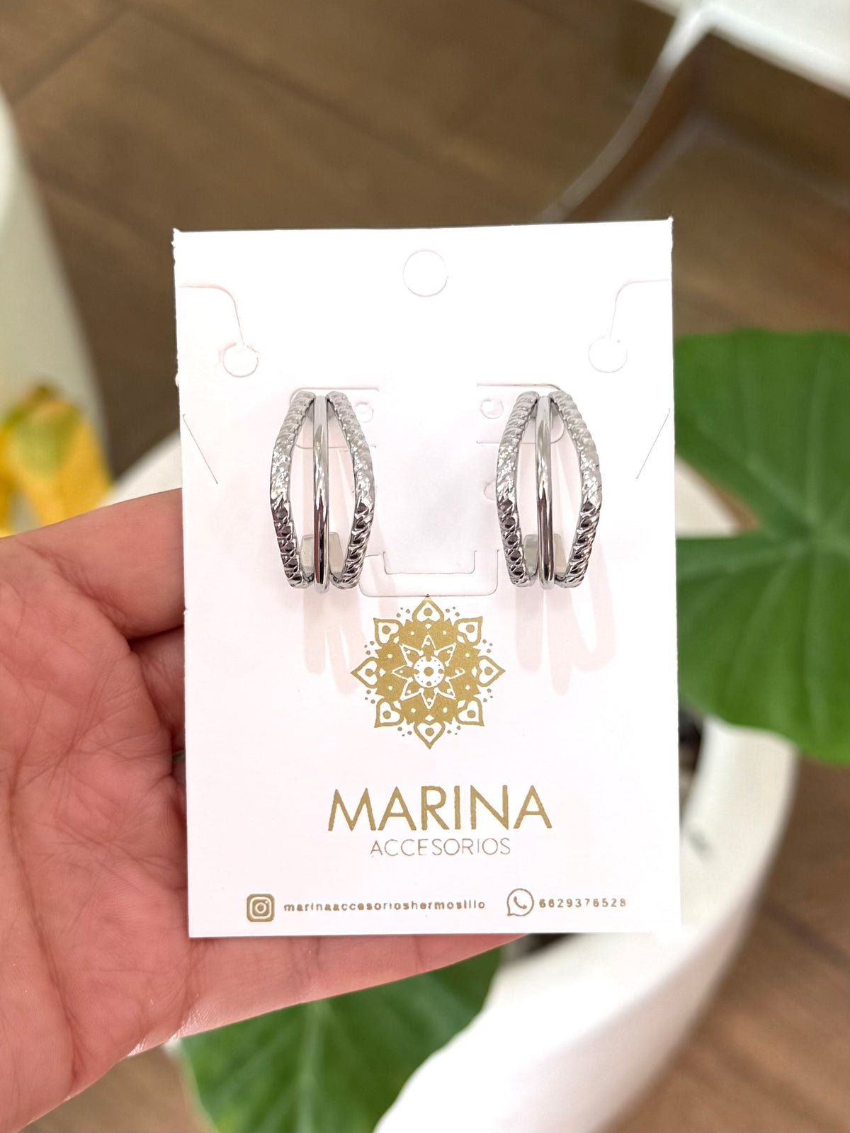 Arracada plata