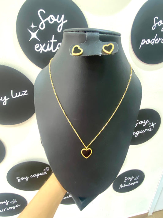 Collar dije corazón