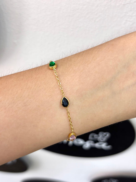 Pulsera piedra de colores